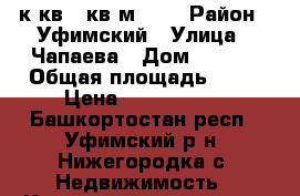 1к.кв 42кв.м 3/6 › Район ­ Уфимский › Улица ­ Чапаева › Дом ­ 29/1 › Общая площадь ­ 42 › Цена ­ 2 200 000 - Башкортостан респ., Уфимский р-н, Нижегородка с. Недвижимость » Квартиры продажа   . Башкортостан респ.